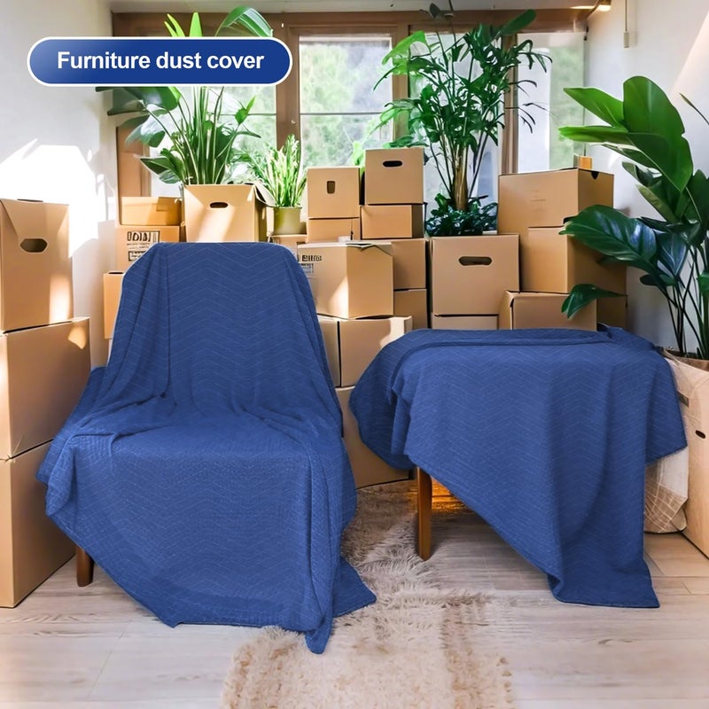 OUMETE 3-Pack Moving Blankets 40x72 Inch Heavy Duty Extra Thick Packing Blankets for Moving & Transport Furniture Protection Professional Quilted Moving Supplies - Image 4